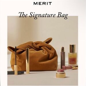 NWT Merit Signature Cosmetic Bag